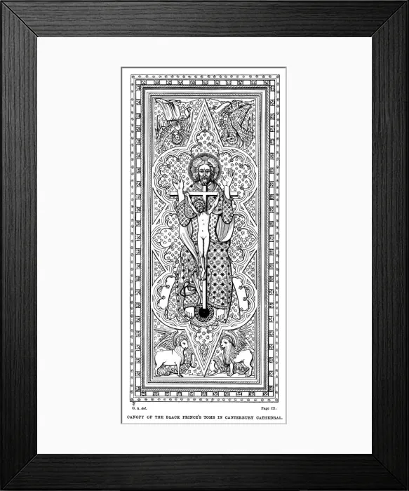 Framed Print : Canopy of the Black Princes tomb in Canterbury Cathedral Framed Print : Canopy of the Black Princes tomb in Canterbury Cathedral