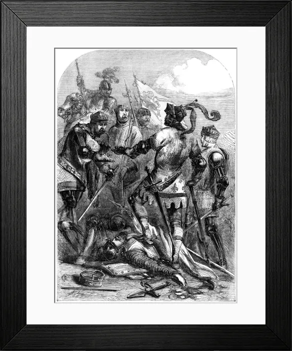 Framed Print : The Battle of Poictiers, 19th September 1356 Framed Print : The Battle of Poictiers, 19th September 1356