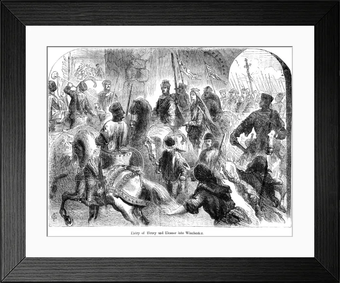 Framed Print : Entry of Henry and Eleanor into Winchester Framed Print : Entry of Henry and Eleanor into Winchester