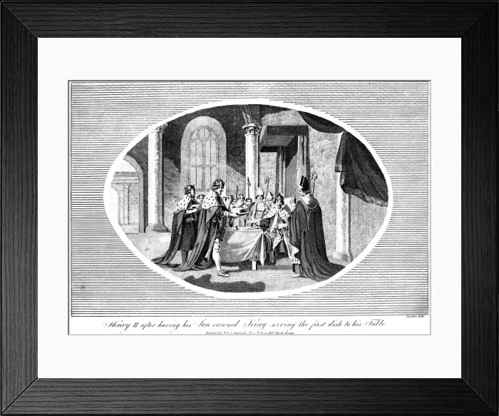 Framed Print : King Henry II (1133-1189), 1793. Artist: Saunders Framed Print : King Henry II (1133-1189), 1793. Artist: Saunders