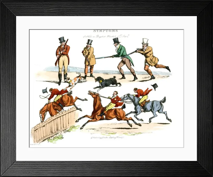 Framed Print : Symptoms of Being Amused, 1822. Artist: Henry Thomas Alken Framed Print : Symptoms of Being Amused, 1822. Artist: Henry Thomas Alken