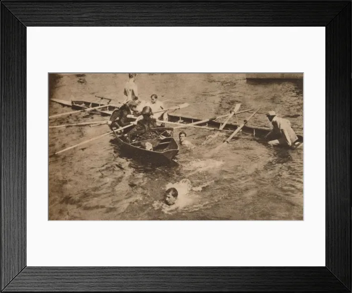 Framed Print : The University Boat Race, March 1912 (1935) Framed Print : The University Boat Race, March 1912 (1935)