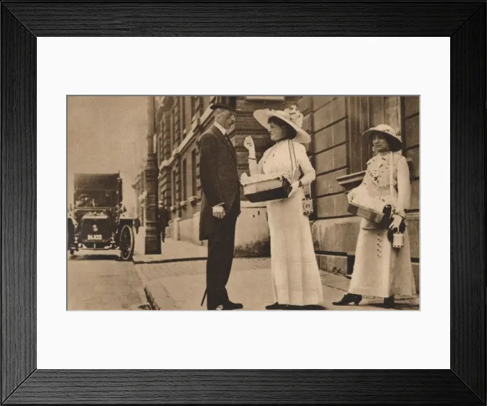 Framed Print : Lady Pilkington selling roses at the first anniversary of Alexandra Rose Day, 25 June, 1913 (1935) Framed Print : Lady Pilkington selling roses at the first anniversary of Alexandra Rose Day, 25 June, 1913 (1935)
