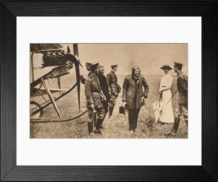 Framed Print : Winston Churchill after making a trip by air, c1914 (1935) Framed Print : Winston Churchill after making a trip by air, c1914 (1935)