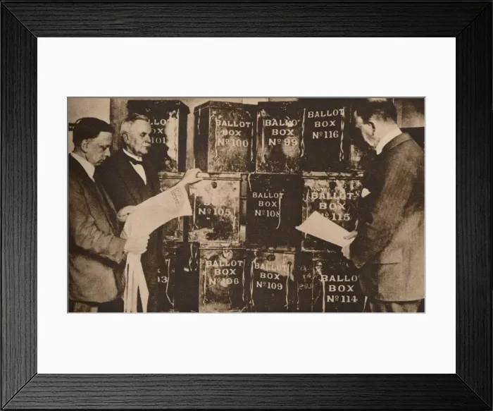 Framed Print : The second general election of 1924 (1935) Framed Print : The second general election of 1924 (1935)