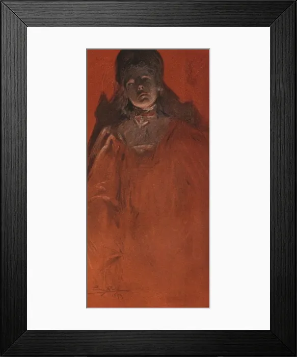 Framed Print : A Portrait Study, 1899. Artist: Eric Pape Framed Print : A Portrait Study, 1899. Artist: Eric Pape