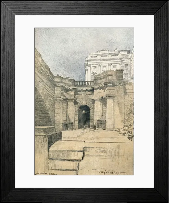 Framed Print : Somerset House, c1902. Artist: Tony Grubhofer Framed Print : Somerset House, c1902. Artist: Tony Grubhofer