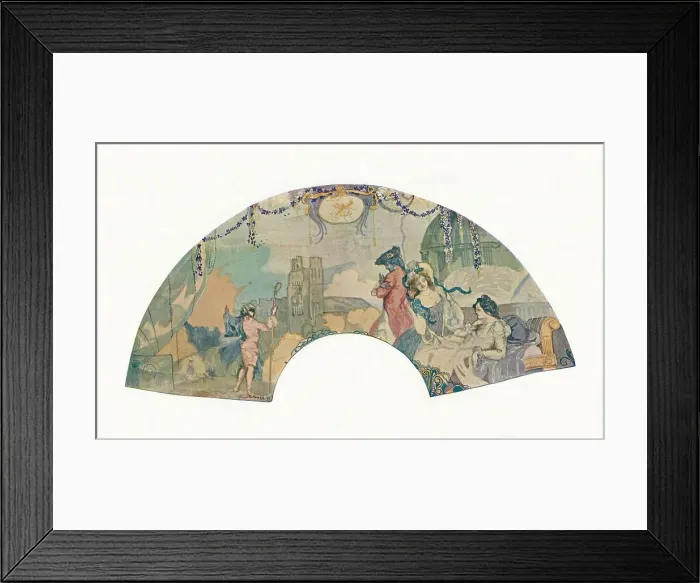 Framed Print : The Romantic Excursion, 1899. Artist: Charles Conder Framed Print : The Romantic Excursion, 1899. Artist: Charles Conder