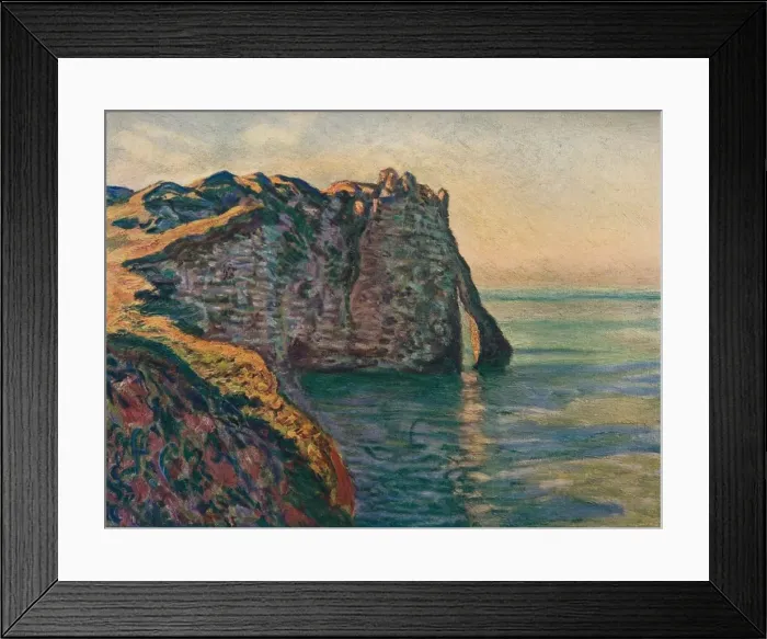Framed Print : Falaises A Etretat, 1885. Artist: Claude Monet Framed Print : Falaises A Etretat, 1885. Artist: Claude Monet