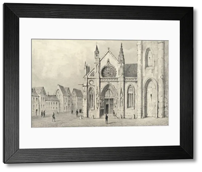 Framed Print : The Portal of the Church of St Jacques la Boucherie, 1915 Framed Print : The Portal of the Church of St Jacques la Boucherie, 1915