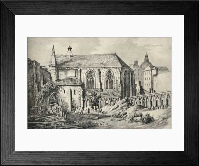 Framed Print : The Church and the Cloister of the College of Cluny in 1824, 1915 Framed Print : The Church and the Cloister of the College of Cluny in 1824, 1915