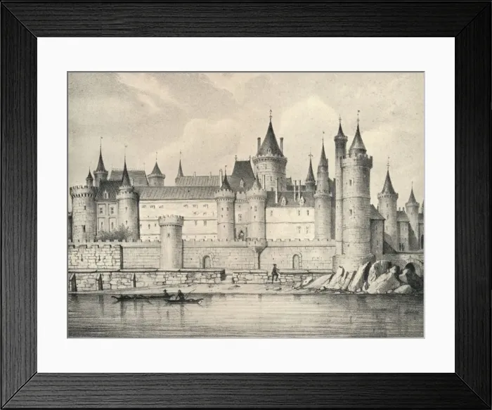 Framed Print : The Old Louvre in 1670, 1915 Framed Print : The Old Louvre in 1670, 1915