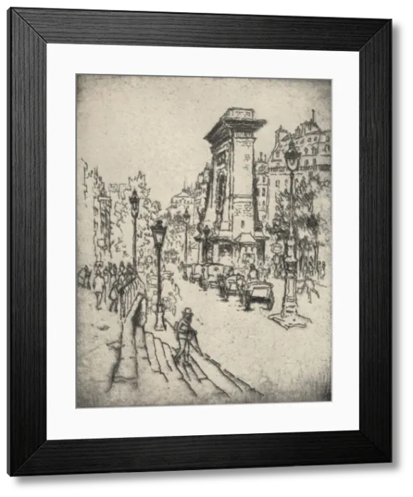 Framed Print : The Porte St Denis, 1915. Artist: Lester George Hornby Framed Print : The Porte St Denis, 1915. Artist: Lester George Hornby
