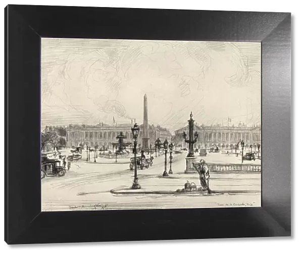 Place de la Concorde, 1915. Artist: Frank Milton Armington