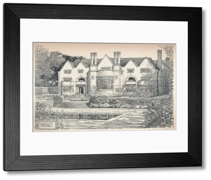 Framed Print : Tirley Court, Cheshire: South Front, 1906. Artist: Charles Edward Mallows Framed Print : Tirley Court, Cheshire: South Front, 1906. Artist: Charles Edward Mallows