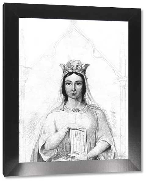 Berengaria of Navarre (c1164-1230), Queen consort to King Richard I (1157-1199), 1844Artist: Auguste Hervieu