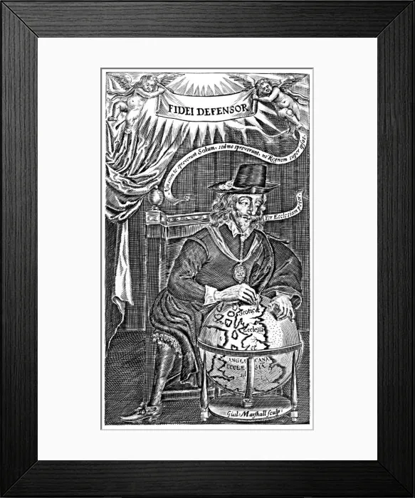Framed Print : King Charles I (1600-1649), Defender of the Faith. Artist: Marshall Framed Print : King Charles I (1600-1649), Defender of the Faith. Artist: Marshall