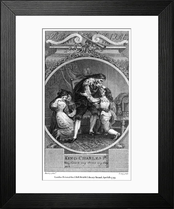 Framed Print : King Charles I (1600-1649), 1793. Artist: William Satchwell Leney Framed Print : King Charles I (1600-1649), 1793. Artist: William Satchwell Leney