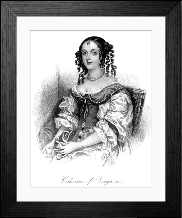 Framed Print : Catherine of Braganza (1638-1705) Framed Print : Catherine of Braganza (1638-1705)