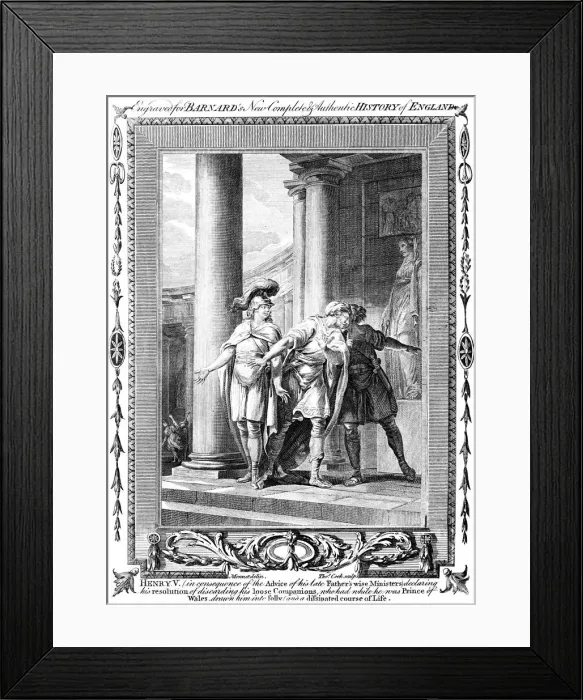 Framed Print : King Henry V (1387-1422), early 19th century. Artist: Thomas Cook Framed Print : King Henry V (1387-1422), early 19th century. Artist: Thomas Cook