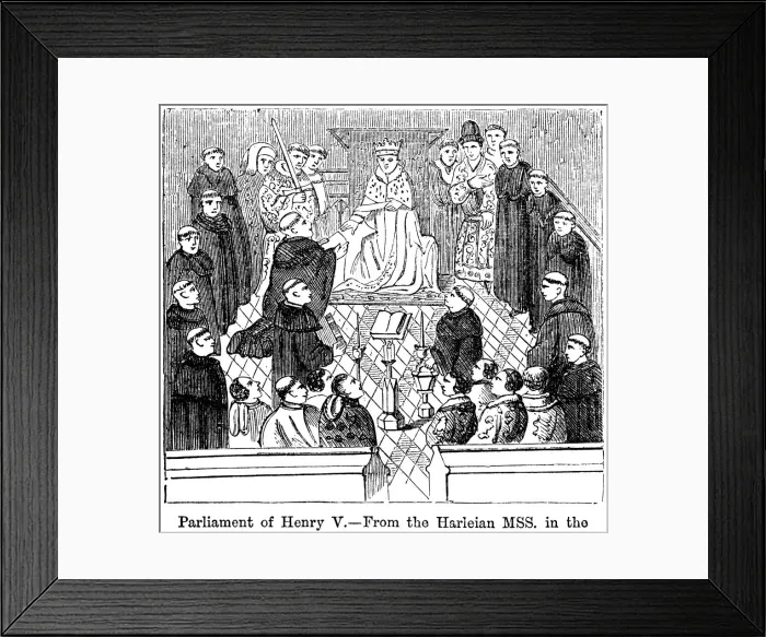 Framed Print : The parliament of King Henry V (1387-1422) Framed Print : The parliament of King Henry V (1387-1422)