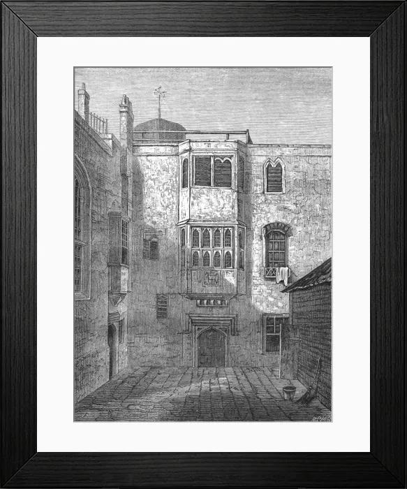 Framed Print : The Savoy, 1815 (1897). Artist: John Preston Neale Framed Print : The Savoy, 1815 (1897). Artist: John Preston Neale