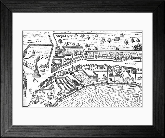 Framed Print : The Strand, 1560 (1897). Artist: Ralph Aggas Framed Print : The Strand, 1560 (1897). Artist: Ralph Aggas
