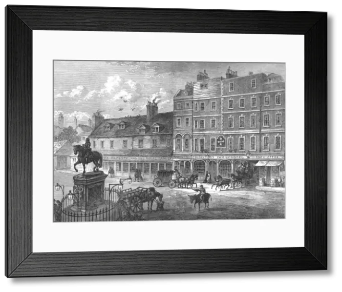 Framed Print : Charing Cross, 1750 (1897). Artists: Cassell & Co, Unknown Framed Print : Charing Cross, 1750 (1897). Artists: Cassell & Co, Unknown