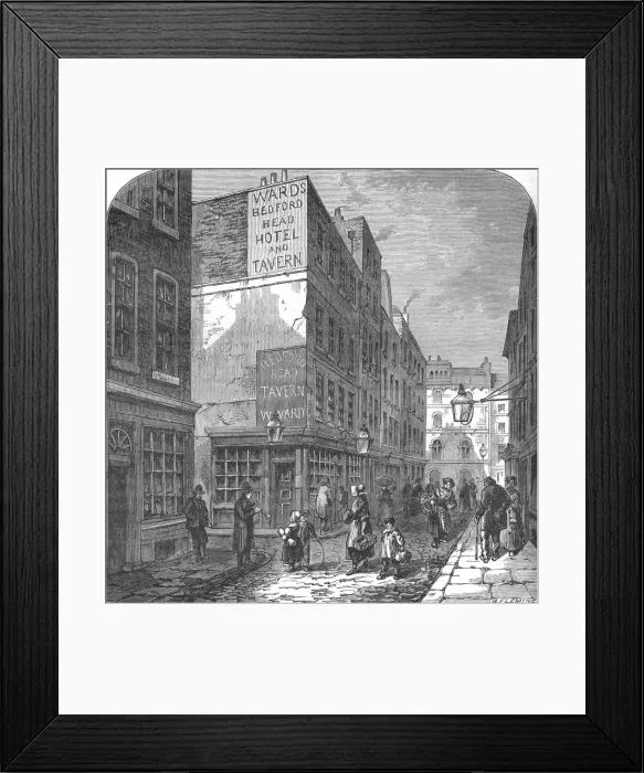 Framed Print : The Old Bedford Head, 1897. Artist: B Fleming Framed Print : The Old Bedford Head, 1897. Artist: B Fleming
