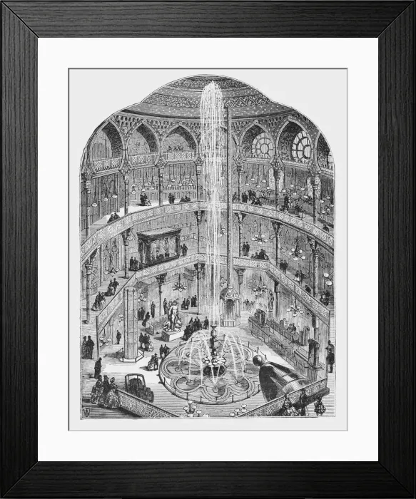 Framed Print : The Panopticon, 1854 (1897) Framed Print : The Panopticon, 1854 (1897)
