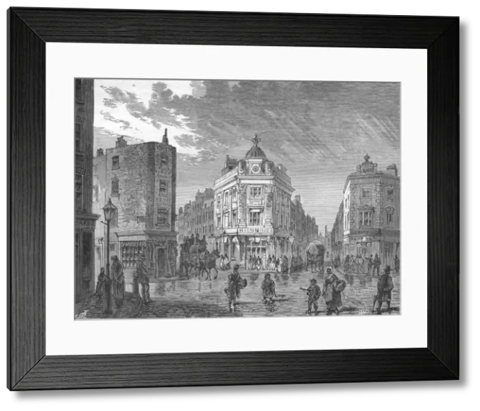 Framed Print : Seven Dials, 1870 (1897) Framed Print : Seven Dials, 1870 (1897)