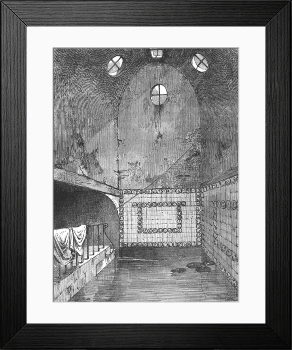 Framed Print : Queen Annes Bath from a view taken in 1851, (1897) Framed Print : Queen Annes Bath from a view taken in 1851, (1897)