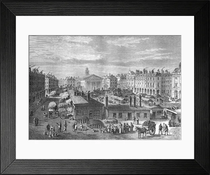 Framed Print : Covent Garden Market, c1820 (1897) Framed Print : Covent Garden Market, c1820 (1897)