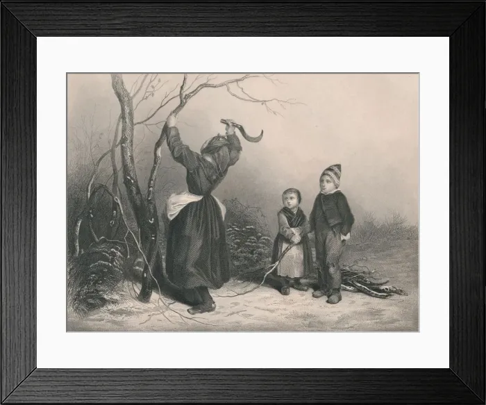 Framed Print : The Woodcutters, c1850 Framed Print : The Woodcutters, c1850