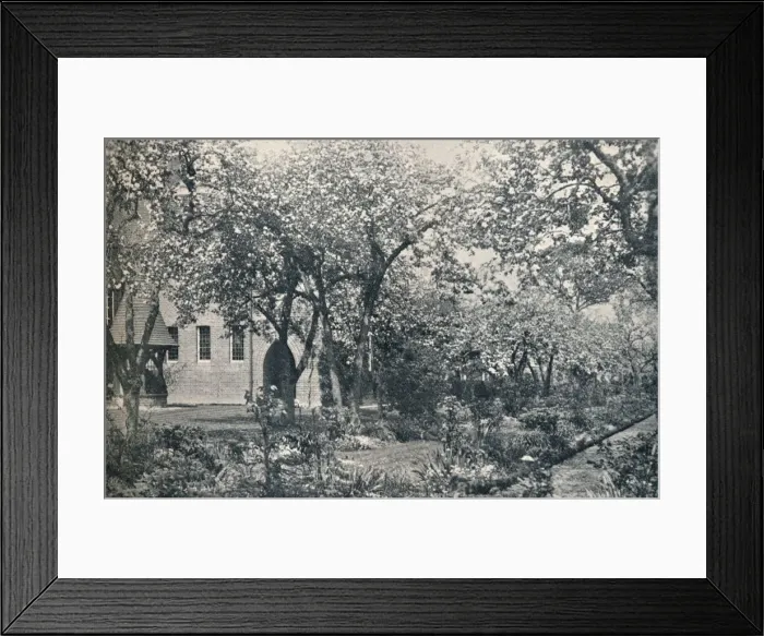 Framed Print : Example of orchard garden, originally laid out by William Morris, c1900 Framed Print : Example of orchard garden, originally laid out by William Morris, c1900