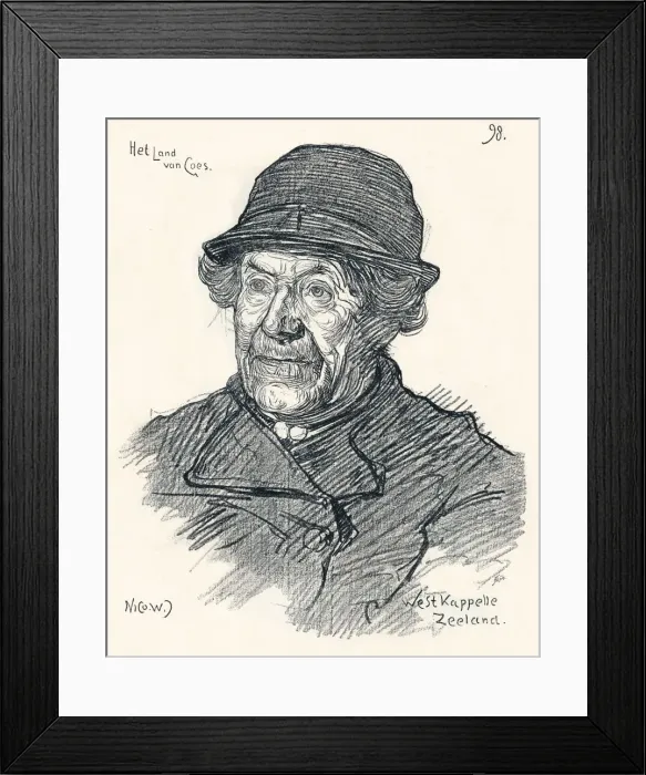 Framed Print : Sketch by Nico Jungmann, c1900. Artist: Nicols Wilhelm Jungmann Framed Print : Sketch by Nico Jungmann, c1900. Artist: Nicols Wilhelm Jungmann
