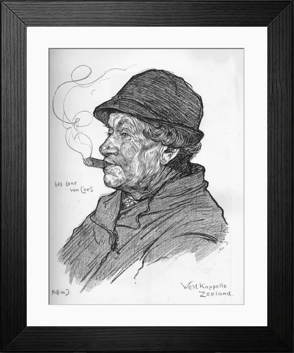 Framed Print : Sketch by Nico Jungmann, c1900. Artist: Nicols Wilhelm Jungmann Framed Print : Sketch by Nico Jungmann, c1900. Artist: Nicols Wilhelm Jungmann