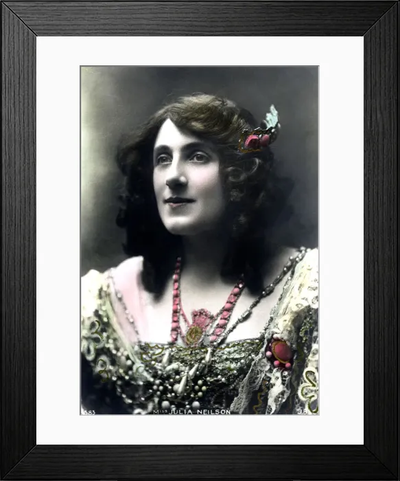 Framed Print : Julia Neilson (1868-1957), English actress, early 20th century. Artist: J Beagles & Co Framed Print : Julia Neilson (1868-1957), English actress, early 20th century. Artist: J Beagles & Co