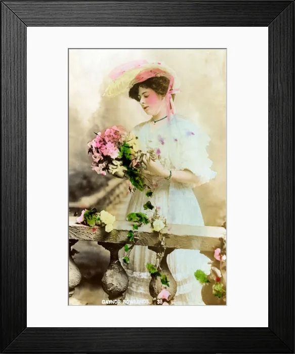 Framed Print : Gaynor Rowlands (1883-1906), English actress, early 20th century Framed Print : Gaynor Rowlands (1883-1906), English actress, early 20th century