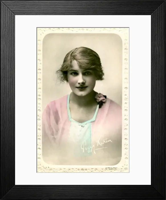 Framed Print : Peggy Kurton, actress, early 20th century. Artist: Lilywhite Photo Framed Print : Peggy Kurton, actress, early 20th century. Artist: Lilywhite Photo