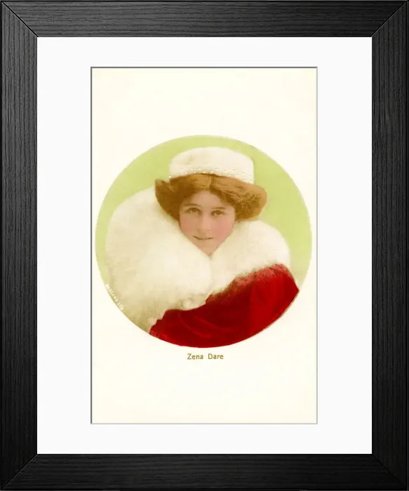 Framed Print : Zena Dare (1887-1975), English actress, early 20th century. Artist: Bassano Studio Framed Print : Zena Dare (1887-1975), English actress, early 20th century. Artist: Bassano Studio