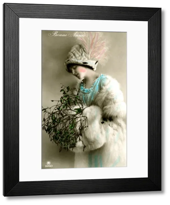 Framed Print : Bonne Annee, 1912 Framed Print : Bonne Annee, 1912