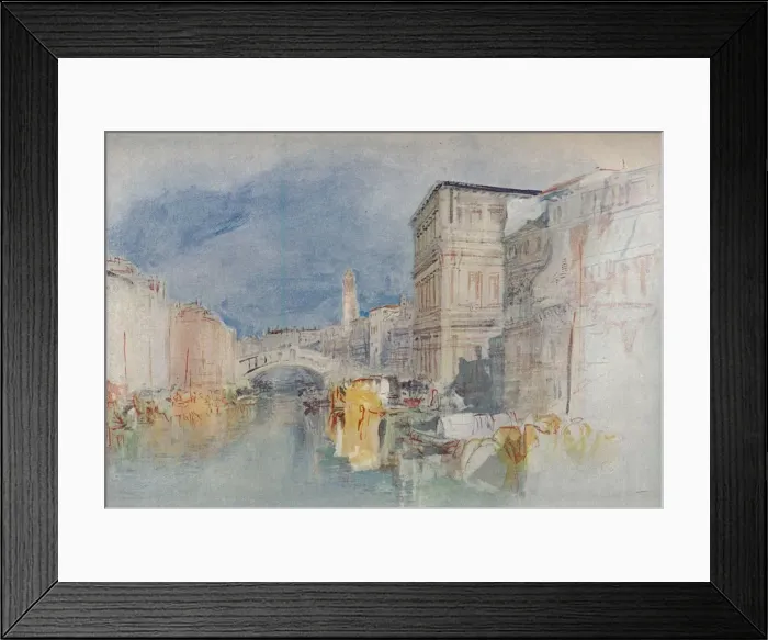 Framed Print : Venice: Casa Grimani and the Rialto, 1909. Artist: JMW Turner Framed Print : Venice: Casa Grimani and the Rialto, 1909. Artist: JMW Turner