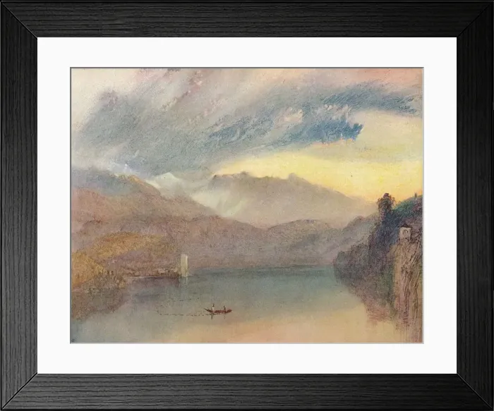 Framed Print : A Swiss Lake, 1909. Artist: JMW Turner Framed Print : A Swiss Lake, 1909. Artist: JMW Turner