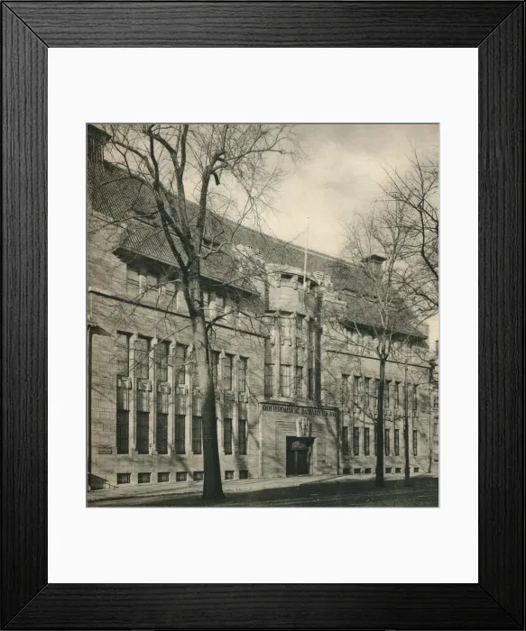 Framed Print : Main Facade, Bank of Rotterdam, The Hague, 1920 Framed Print : Main Facade, Bank of Rotterdam, The Hague, 1920