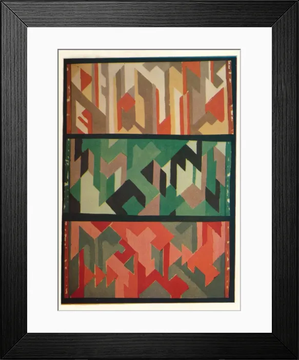 Framed Print : Designs for Rugs by the Allgauer Handwebeteppiche, c1928 Framed Print : Designs for Rugs by the Allgauer Handwebeteppiche, c1928