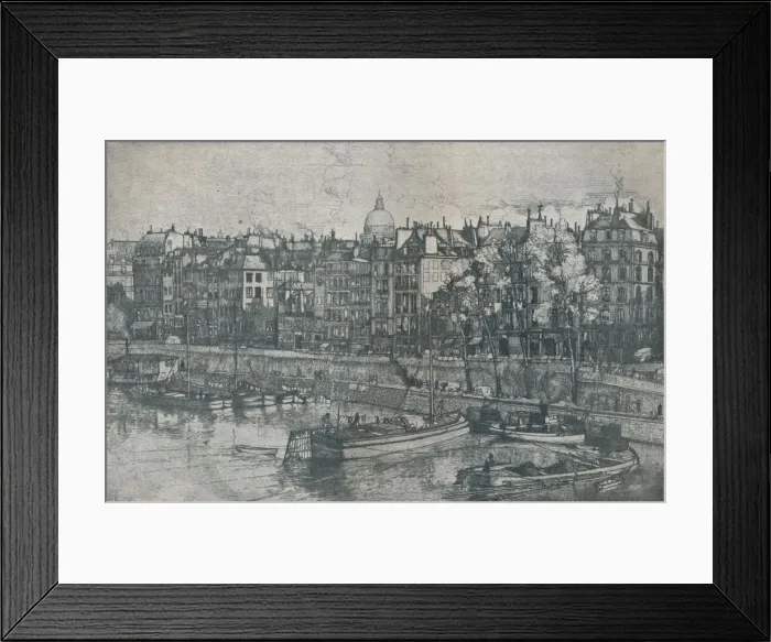 Framed Print : Quai Des Grands Augustins, Paris, 1906. Artist: Donald Shaw MacLaughlan Framed Print : Quai Des Grands Augustins, Paris, 1906. Artist: Donald Shaw MacLaughlan