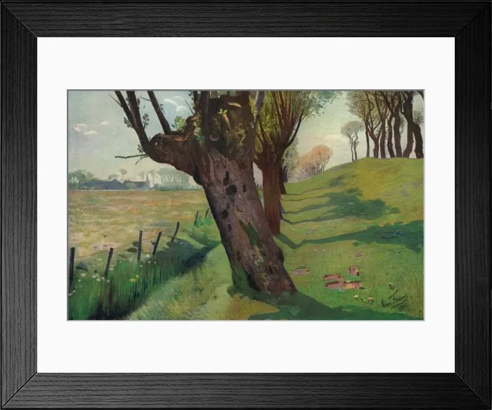 Framed Print : En Pays Flamand, 1902. Artist: Leon Frederic Framed Print : En Pays Flamand, 1902. Artist: Leon Frederic
