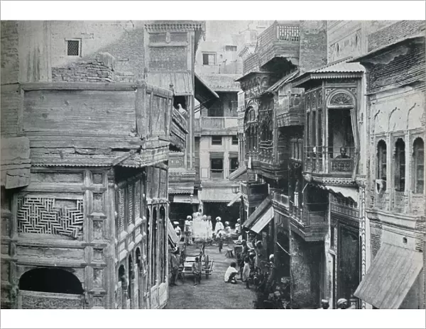 Street in Lahore, the capital of the Panjab, c1942