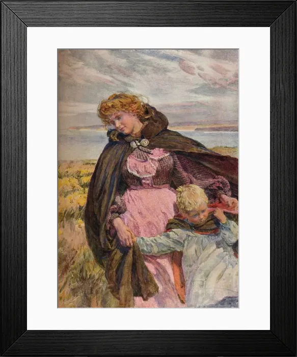 Framed Print : The Breezes Kiss, c1900. Artist: Lionel Percy Smythe Framed Print : The Breezes Kiss, c1900. Artist: Lionel Percy Smythe
